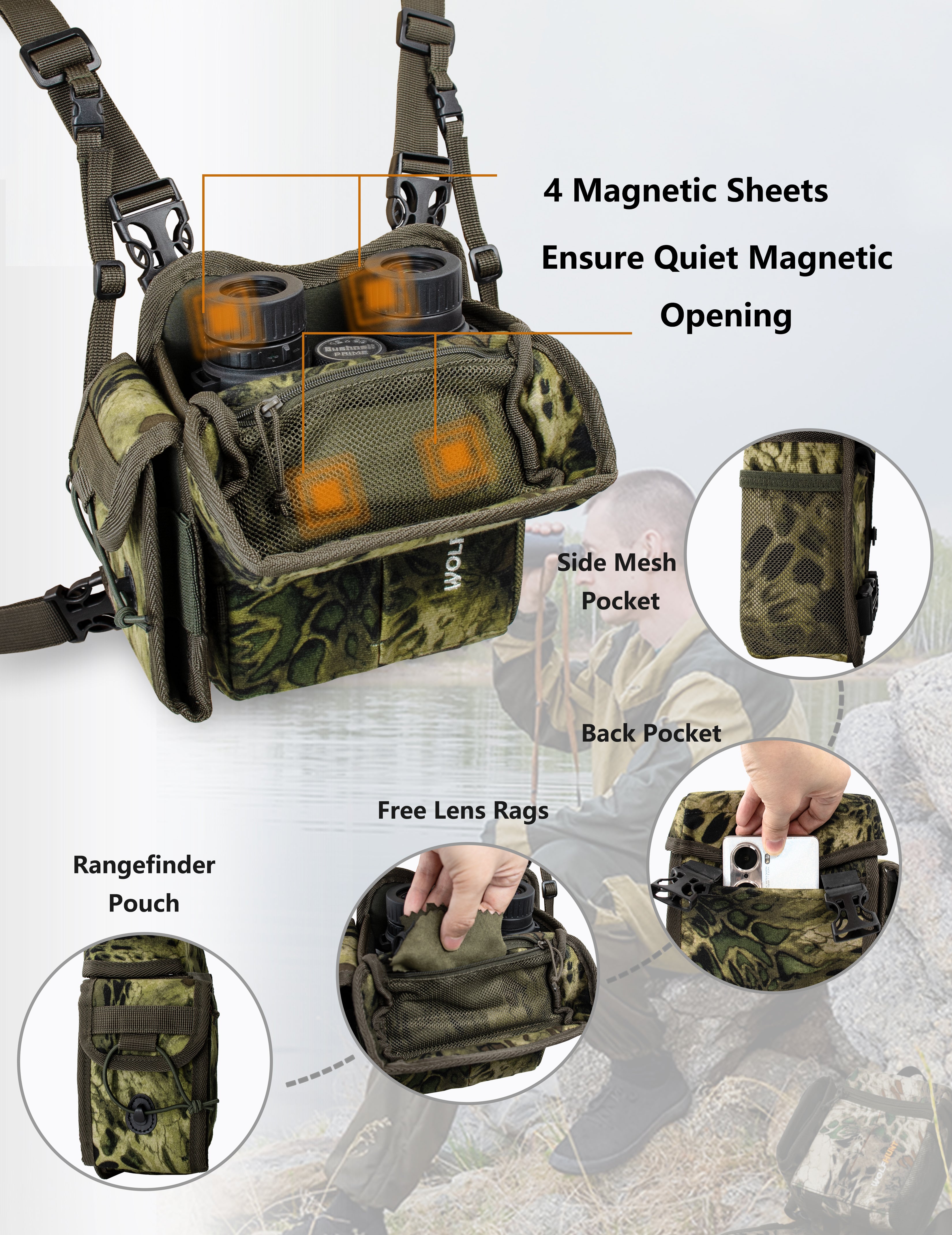 Aazon.co : Zoebruzer Binocular Harness Chest Pack, Bino Harness Bag Aazon.co : Zoebruzer Binocular Harness Chest Pack, Bino Harness Bag