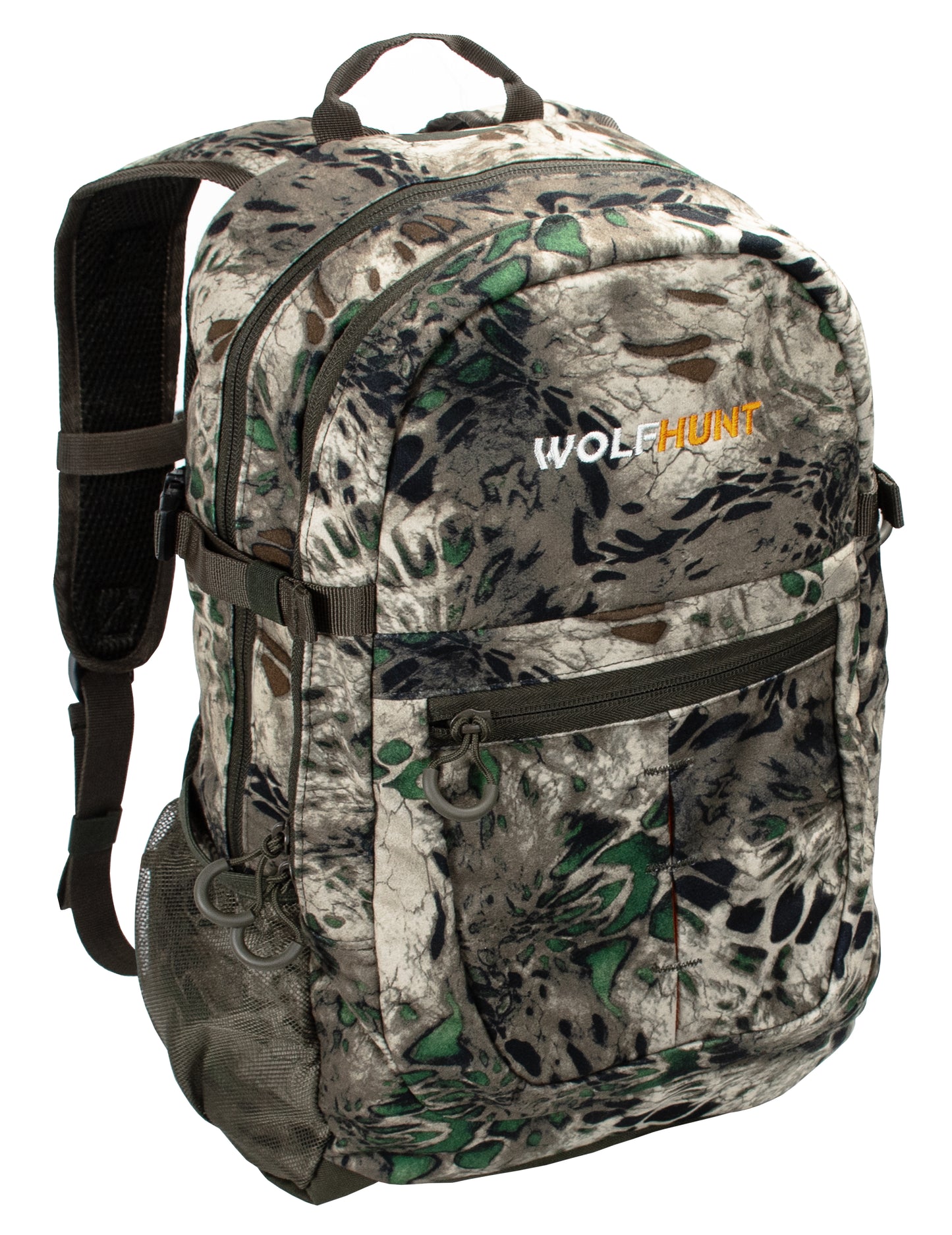 WOLFHUNT Camouflage Backpack for Men, Hunting Camo Pack Hiking Backpack Day Pack Multifunctional Outdoor Gear for Hiking, Fishing, Shooting, Prym1 MP